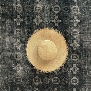 Lack Of Color Natural Frayed Edge Hat